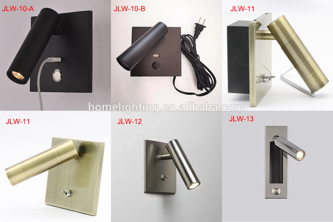 JLW-1211 Modern Wall Mounted led reading lamp for bed headboard reading lamp For Hotel