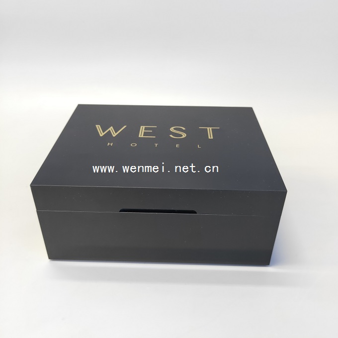 Luxury Portable Black Acrylic Storage Box