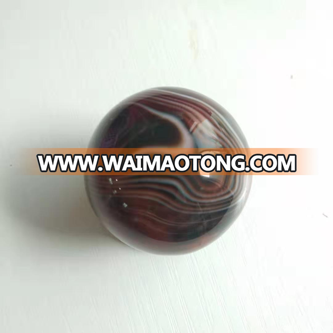 Wholesale Natural banded silky agate sphere Sardonyx ball Healing