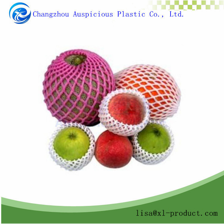 White EPE Foam mesh sleeve net thick fruit foam sleeve net for apple packing material pear pack package