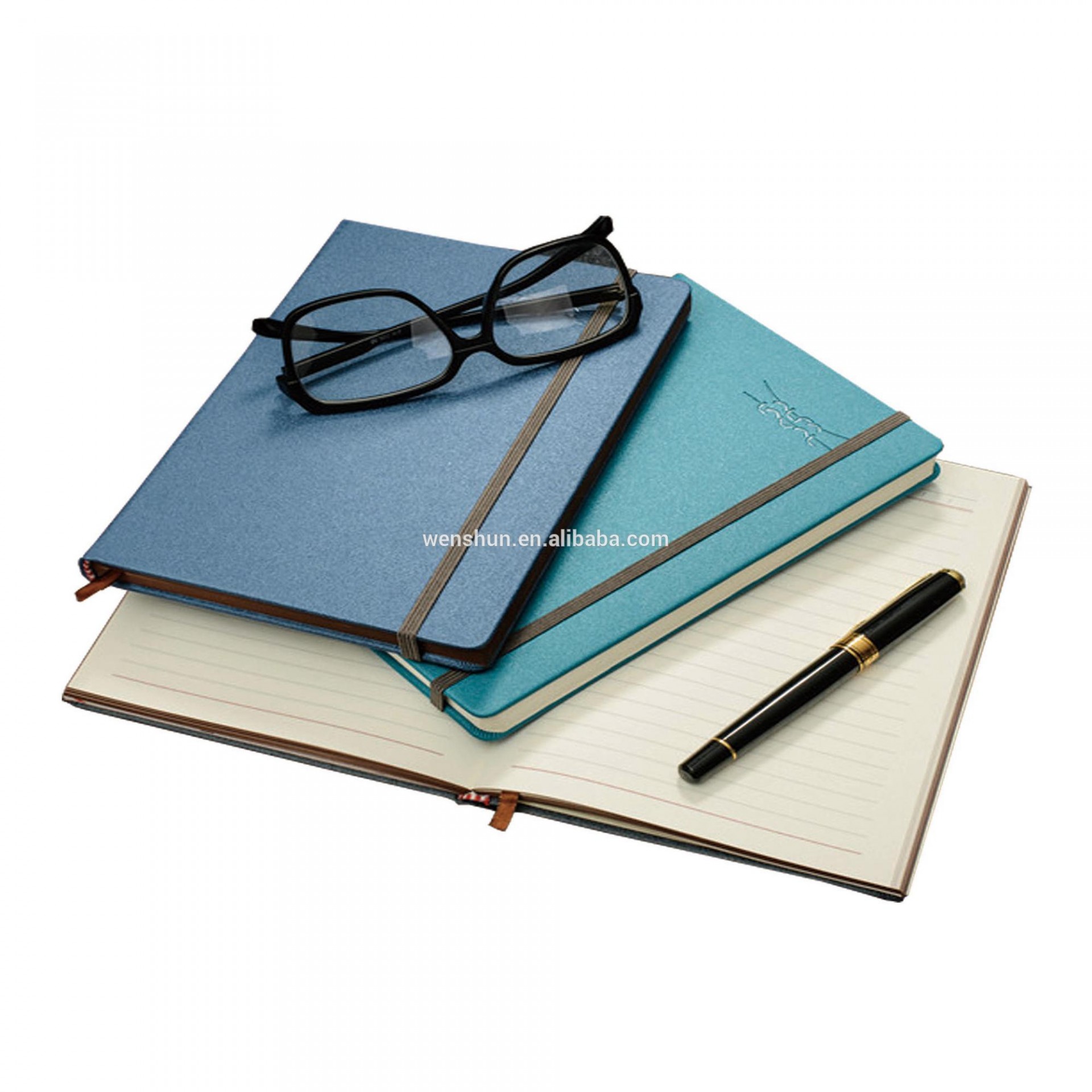 Color Change A5 Leather Journal Handmade Notebook With Elastic