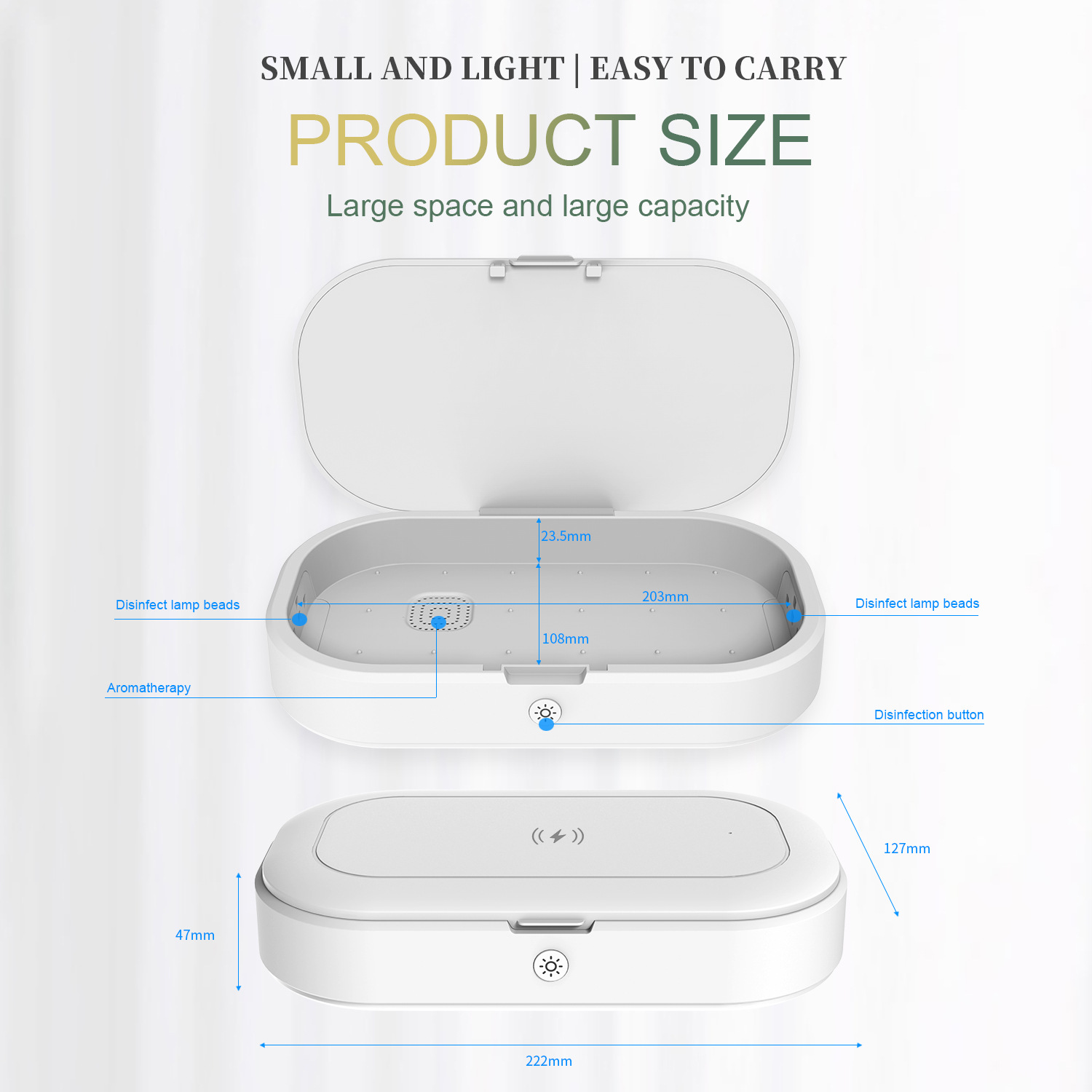 2020 Multifunctional UV Sterilizer Wireless Charger Mobile Phone Sterilizer Box UV Lamp Sterilizer Box