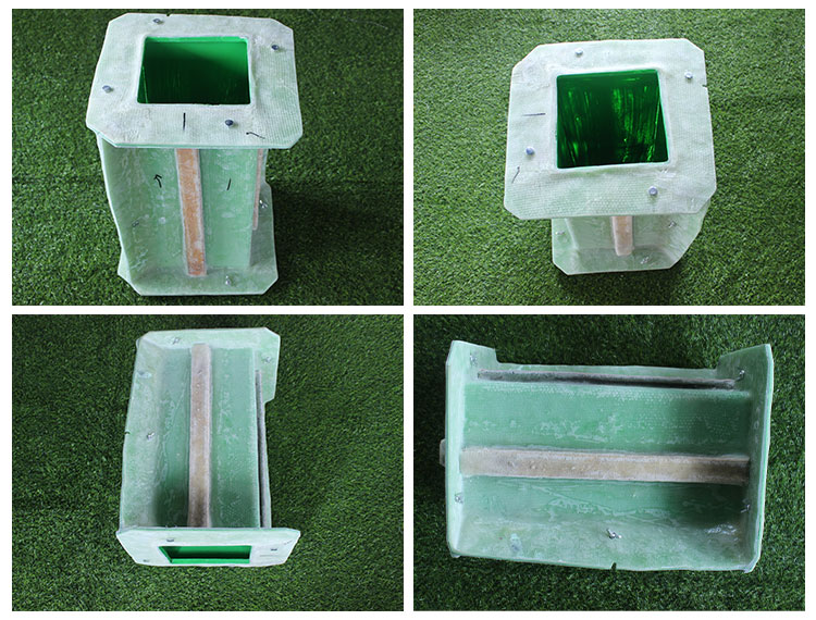 Rectangle large fiberglass concrete planter flower pot molds for sale