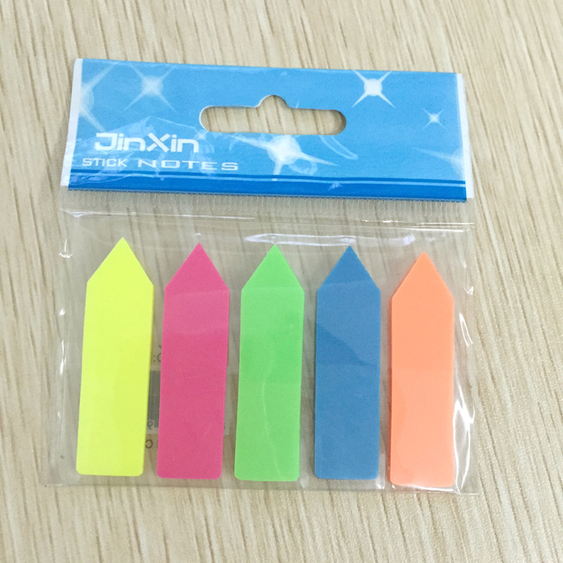 Arrow PET Stickey Note Pagemarker Memo Pad Label Sticker For Classification Adhesive Stick Note