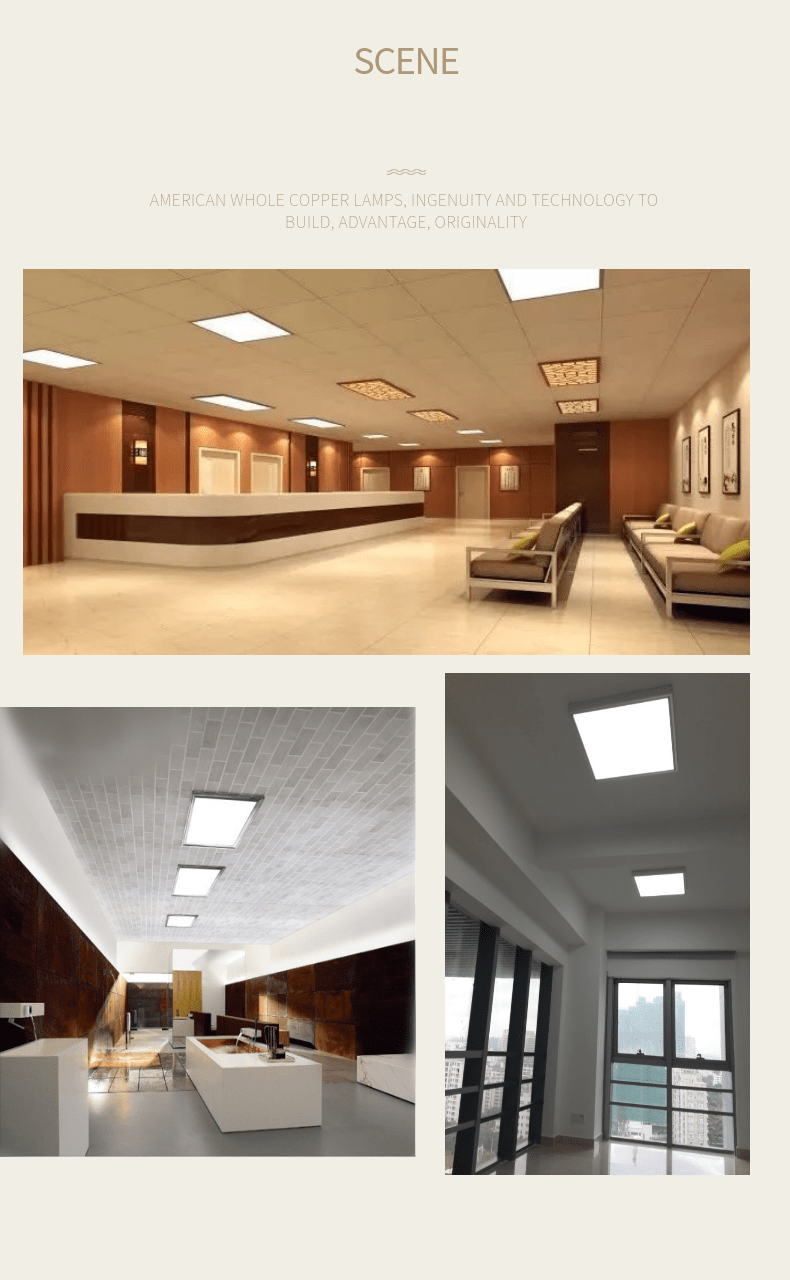 China high quality big led panel light 36w 48w 72w 80w  round and square led lights