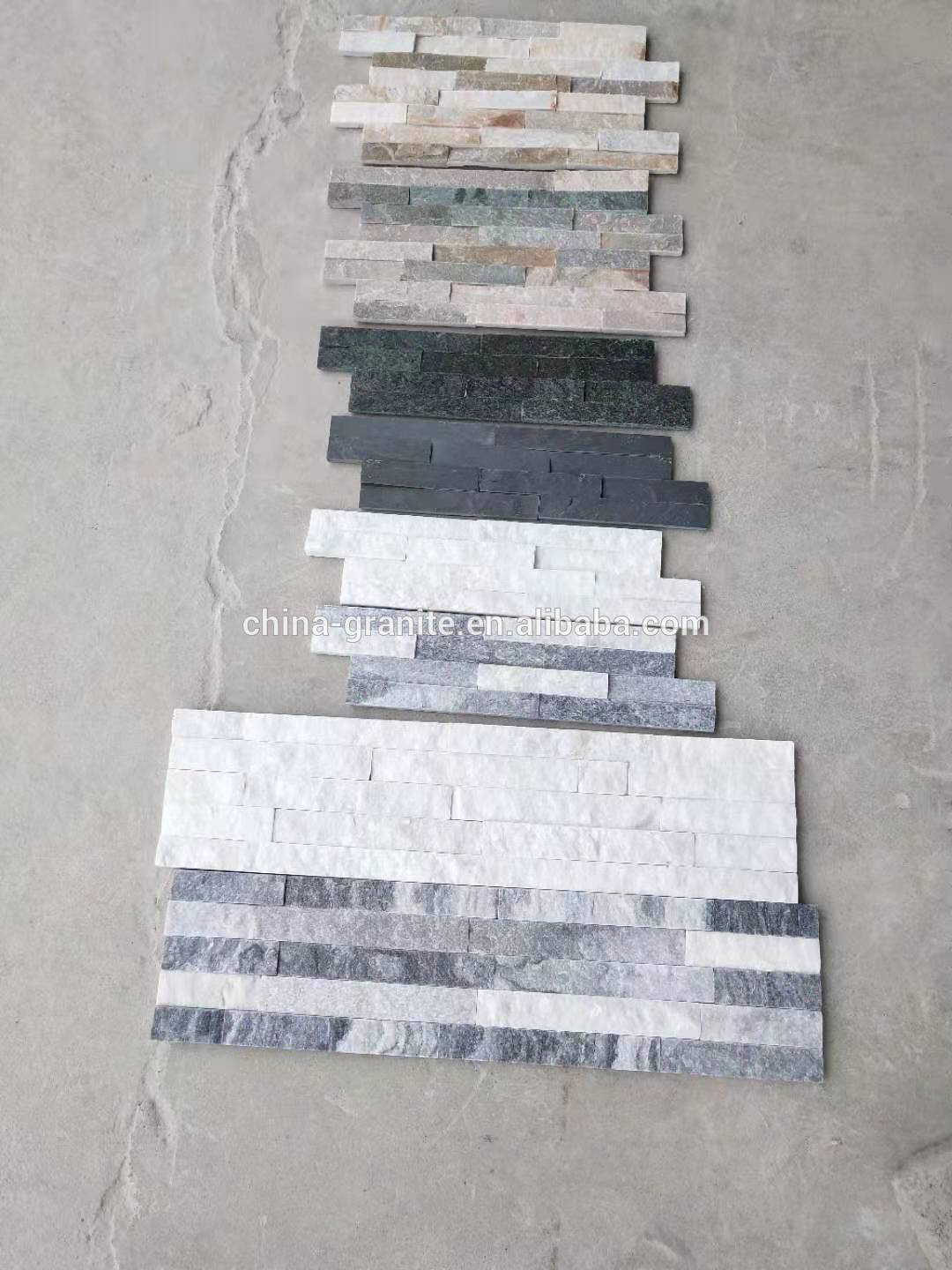 Natural slate stack stone for wall cladding