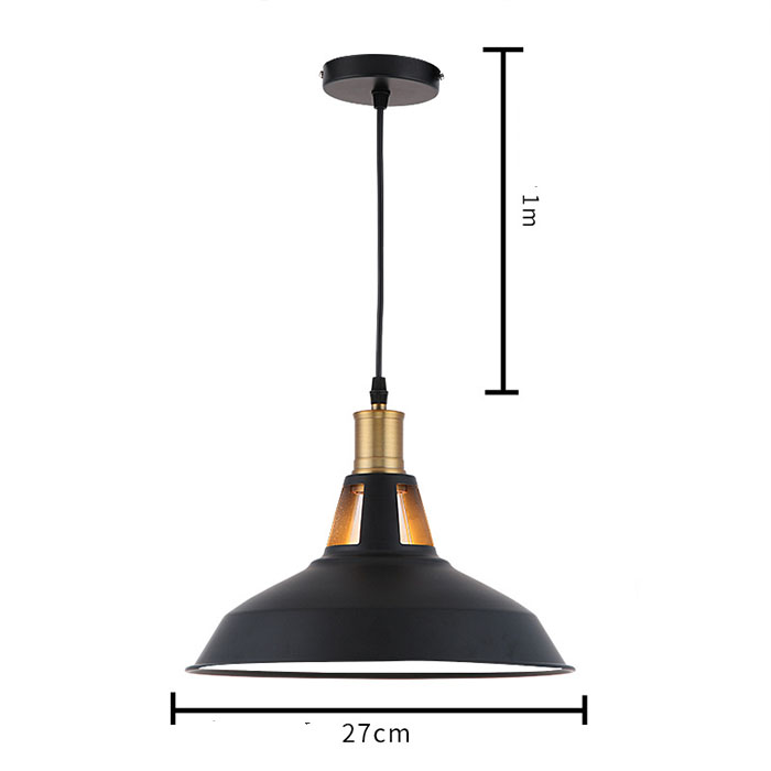 Nordic led loft iron industrial pendant lamp ceiling light NS-125424-27cm