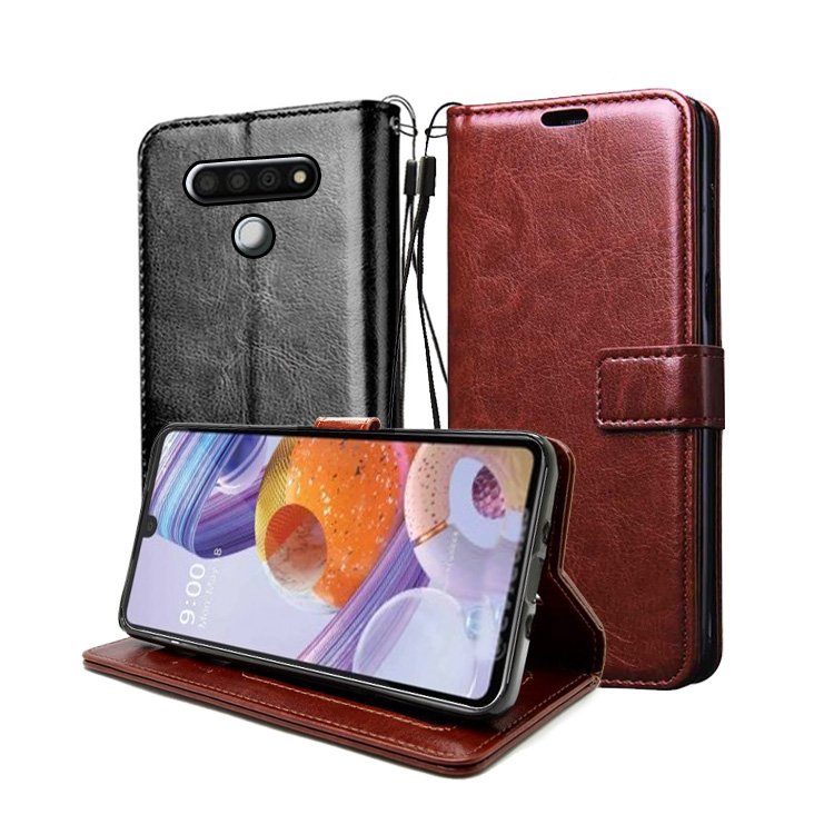 Suodarui Factory Flip leather case For LG stylo 6  PU cover Book Wallet Pouch