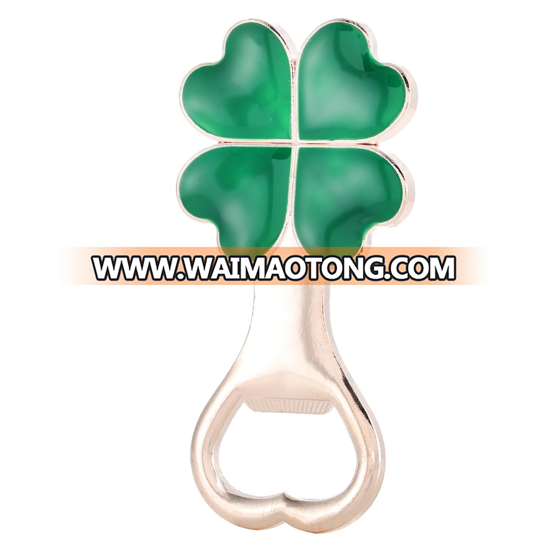 Ywbeyond Golden Wedding and bridal shower souvenirs Lucky clover green four leaf clover bottle opener