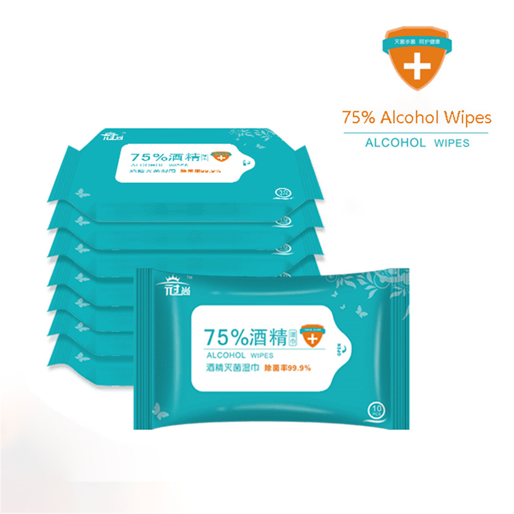 Cheap Price 75% Medical Antibacterial Disinfectant Wet Hand Alcohol Wipes