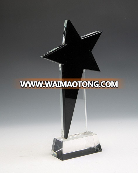 MH-JB0163 personalized engraving Crystal  award trophy with base