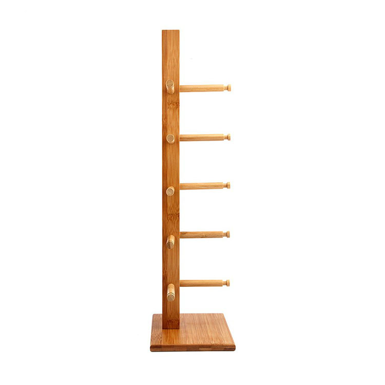 5 Layers Single Row DIY Demountable Sunglasses Holder Glasses Stand Shelf Bamboo Display  Rack