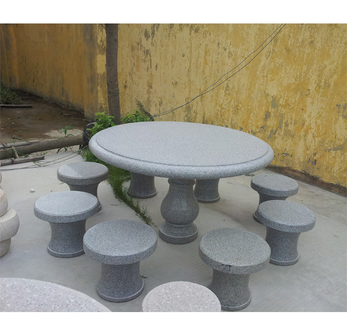 White Marble Table Set