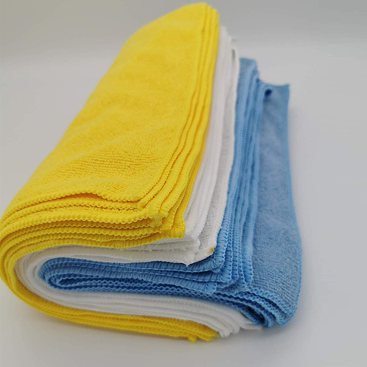 Multi purpose cloth table glass car cleaning double sided microfiber cloth