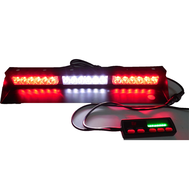 Amber-white-amber colors visor warning lightbar with good quality