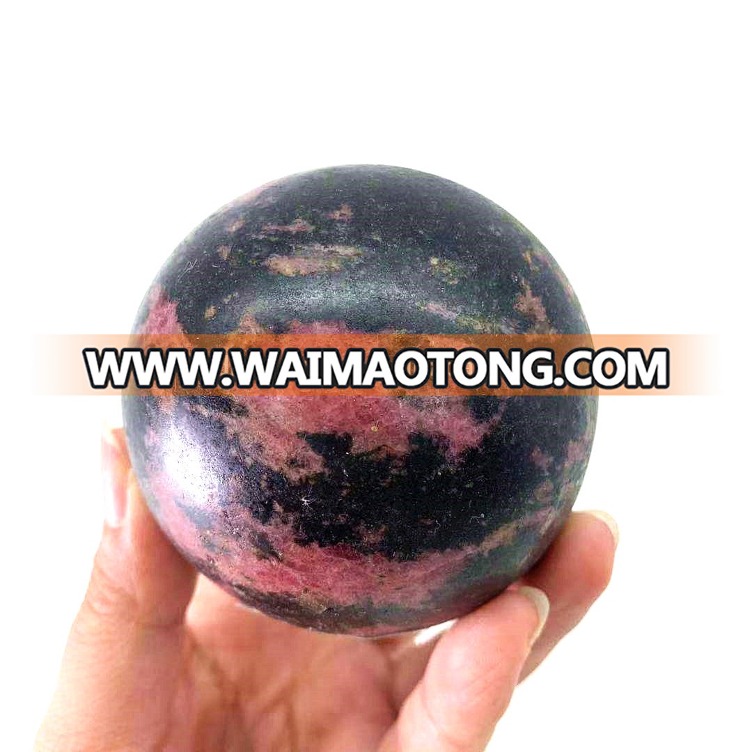 Natural peach blossom jasper sphere crystal quartz balls natural crystal quartz ball sphere for sale