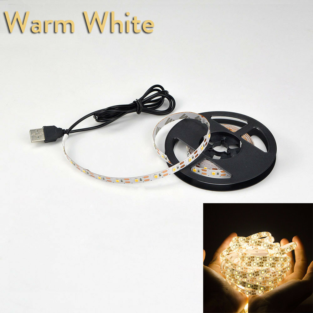 Flexible  USB Powered 5 V RGB LED Strip Light 2835 SMD 1M 2M 3M Waterproof Tape for TV Backlight Lighting With Remote Control