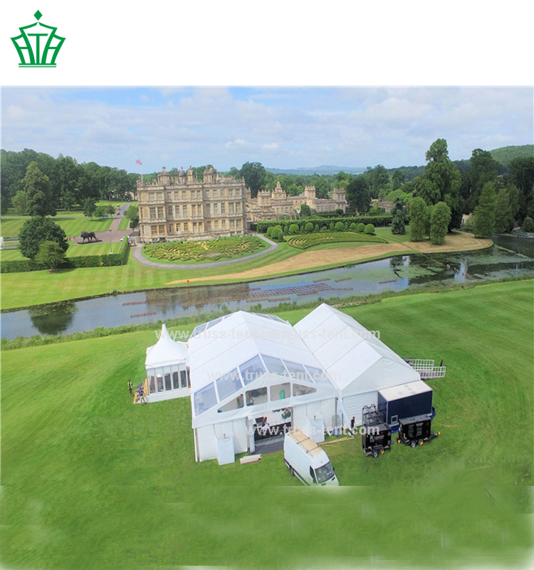 Clear Marquee Event Tent Half Clear And Half White PVC Tent