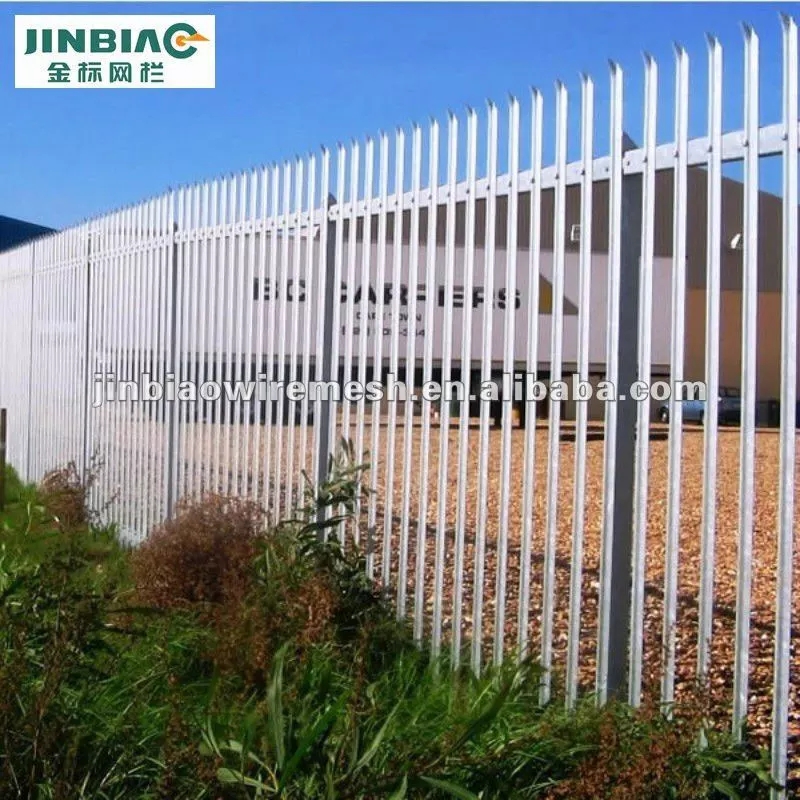 pvc coated  hot-dipped galvanized steel palisade fencing