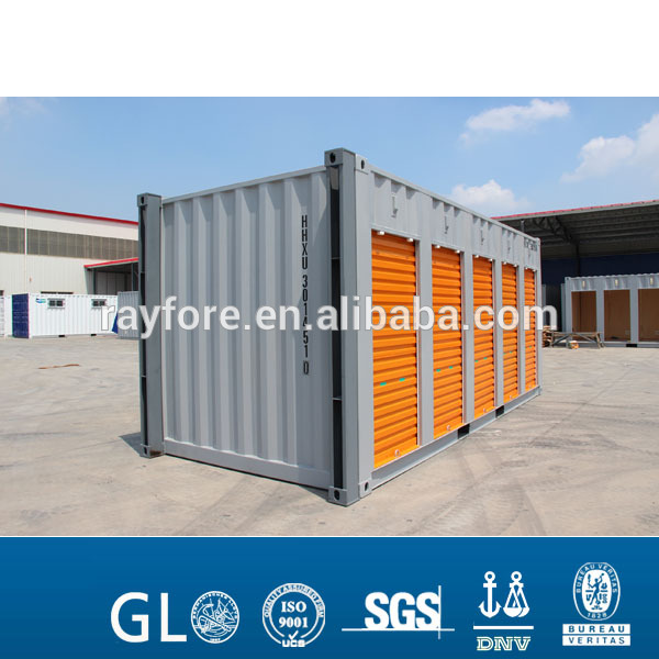 Europe Self Storage 20ft Roller Shutter Door Container with 5 doors