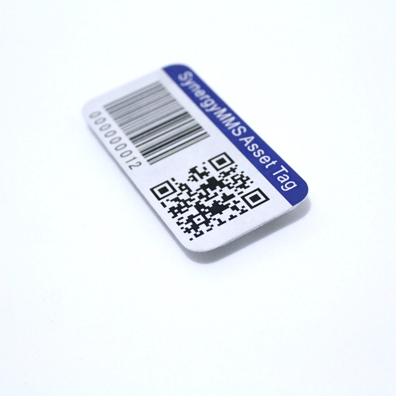 Custom Asset tags for Equipment anodized aluminum Barcode serial numbers 3M adhesive