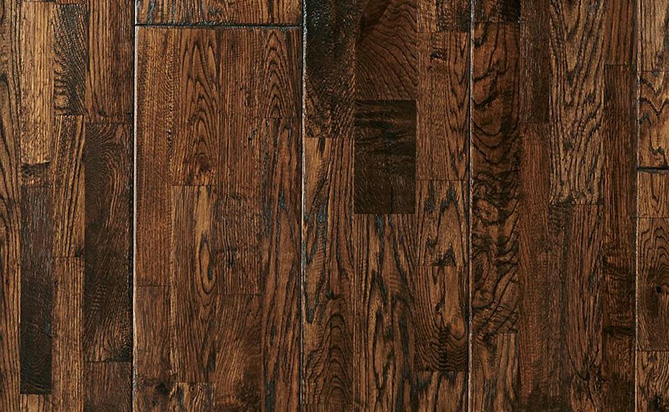 Solid Oak Distressed Handscraped Wire Brushed Hardwood Flooring