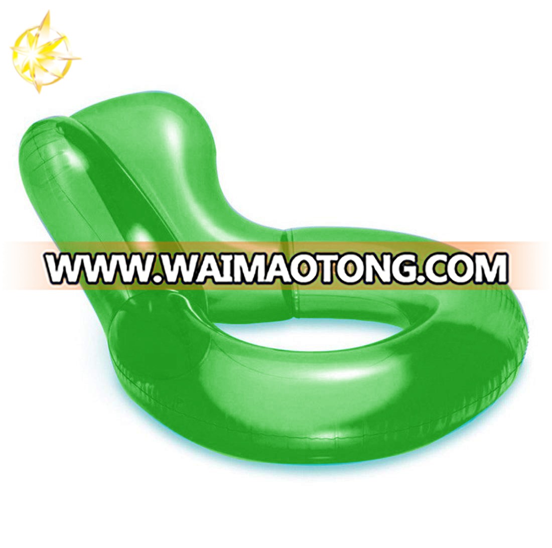 Green inflatable swim rings inflatable shaped swimming pool swim water raft for adult/kid pool float