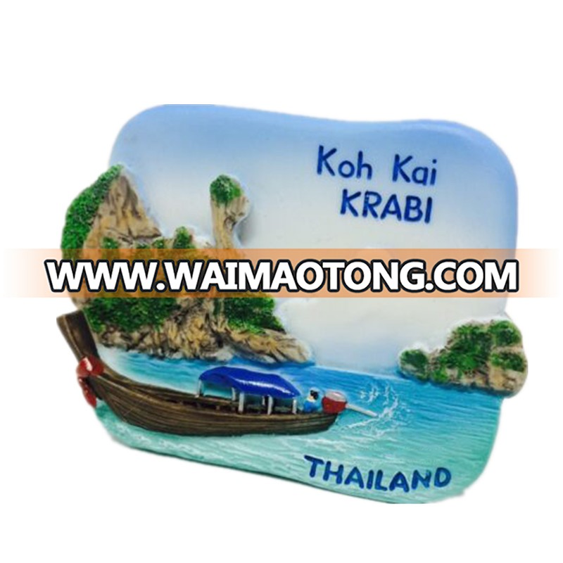 Thailand Resin Fridge Magnet Collectible Souvenirs Tourist Gift