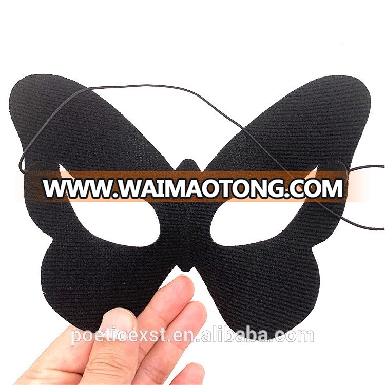 PoeticExst 6 designs Soft Plastic Mask Black Color Men and Women Masquerade Party Masks