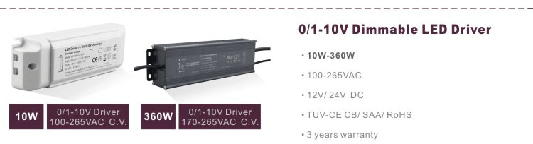 50W 12V 24V DC PWM Output Plastic Triac Dimmable Constant Voltage LED Driver