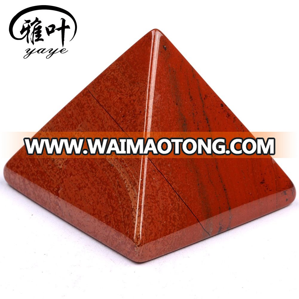 Natural Red Jasper Orgone Pyramid Crafts