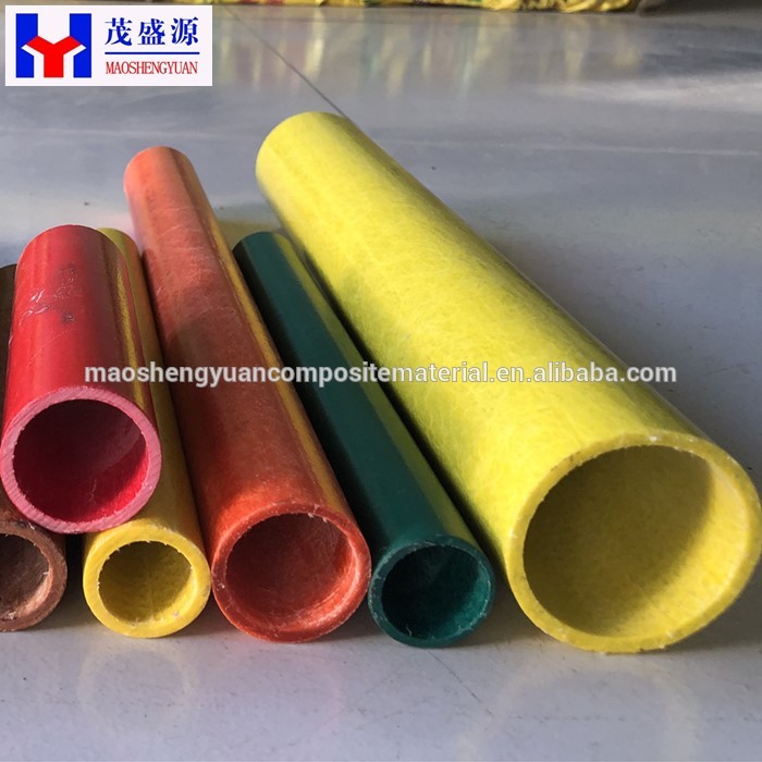 High quality GRP  round pipe  FRP pultruded profile fiberglass plastic tube