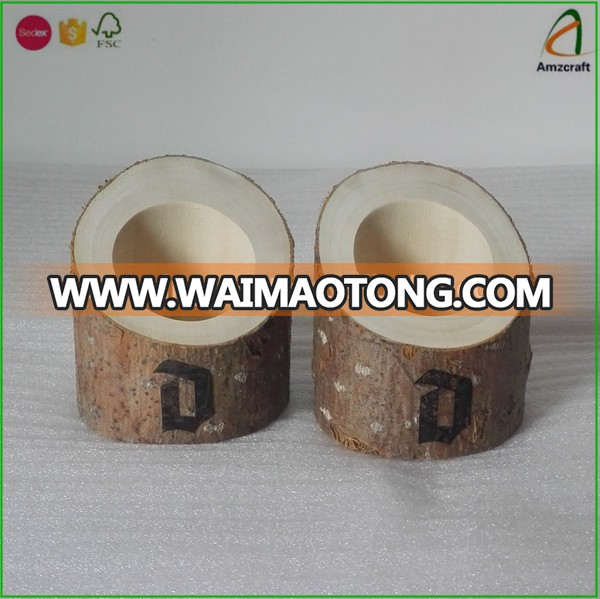 Wholesale OEM Driftwood Log Planter Wood Flower Pots