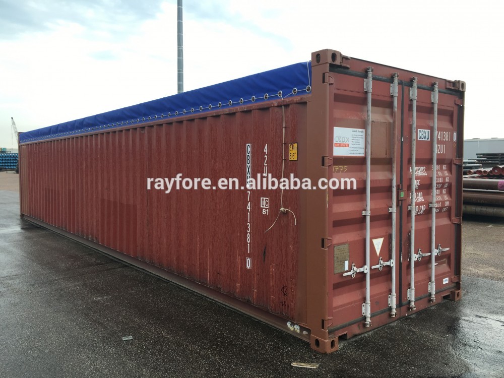 Original Used 40ft Soft Open Top Container with Tarpaulin for Sale