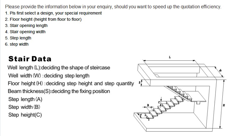 modern wooden tread floating staircase design