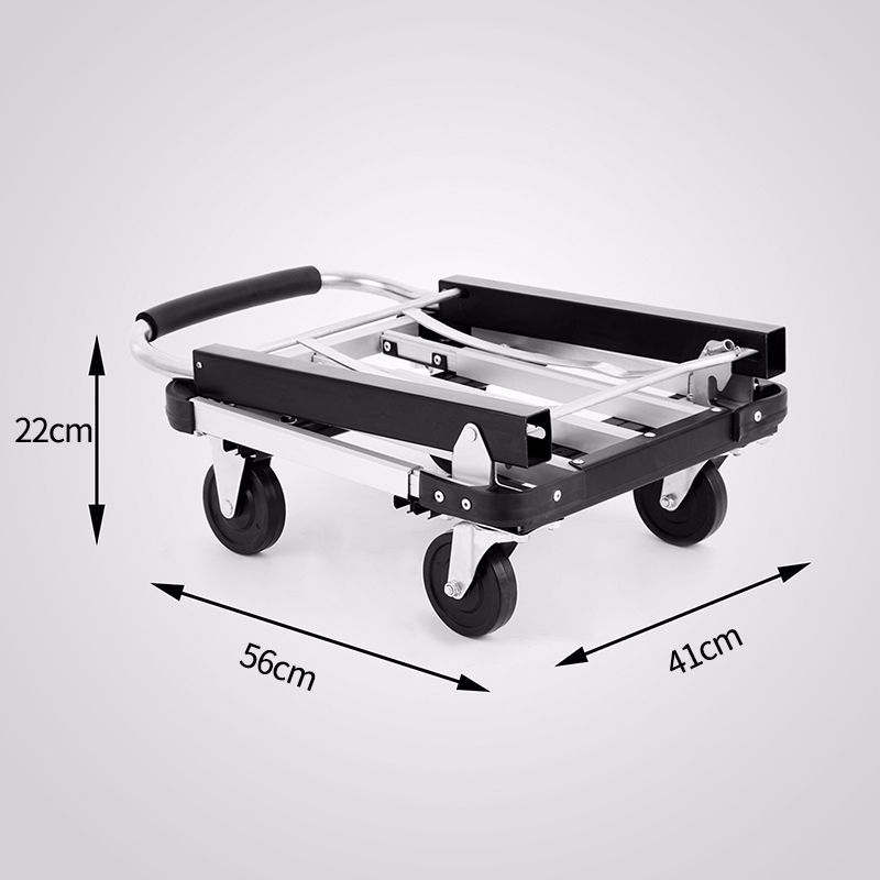 Four Wheels Aluminium Luggage Folding Trolley Hand