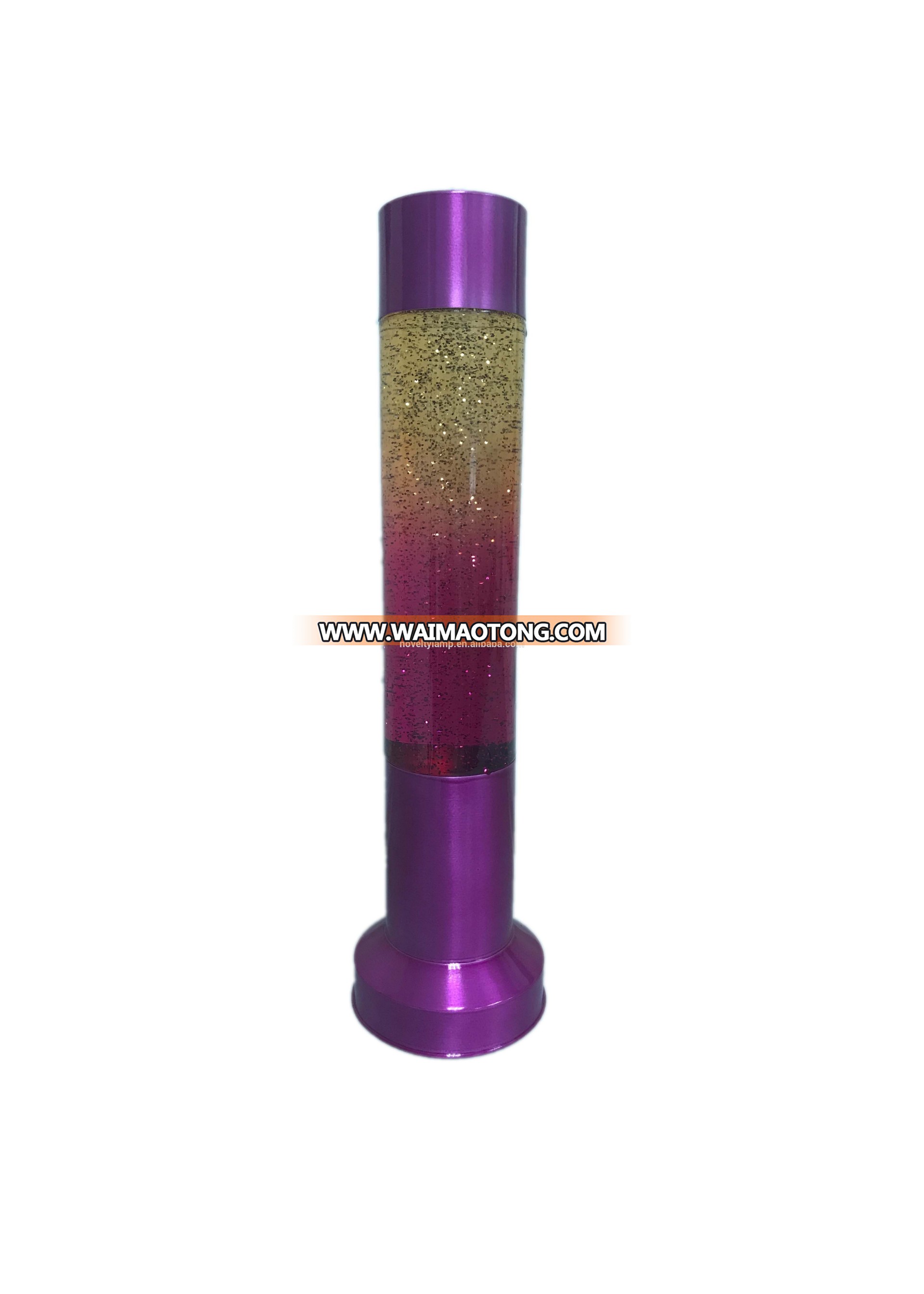 15"Rainbow Glitter groovy lamp