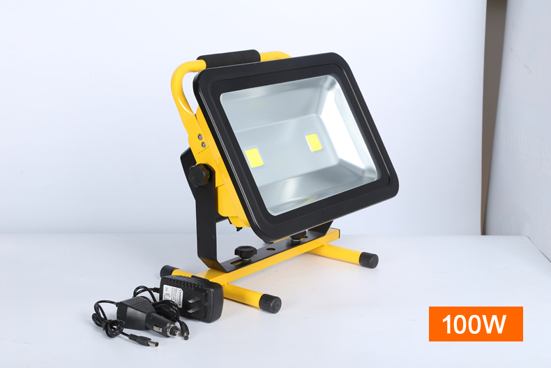 IP65 portable high brightness 10W 20W 30W 50W 100W 150W 200W led tripod stand rechargeable flood light