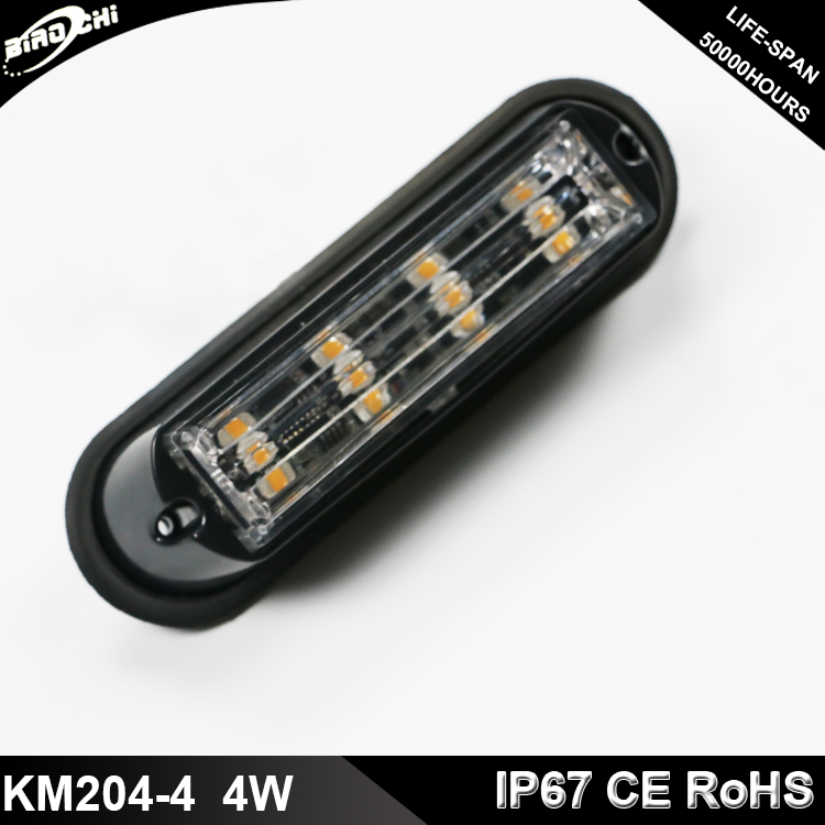 KM204-4 with amber color for grille strobe warning light