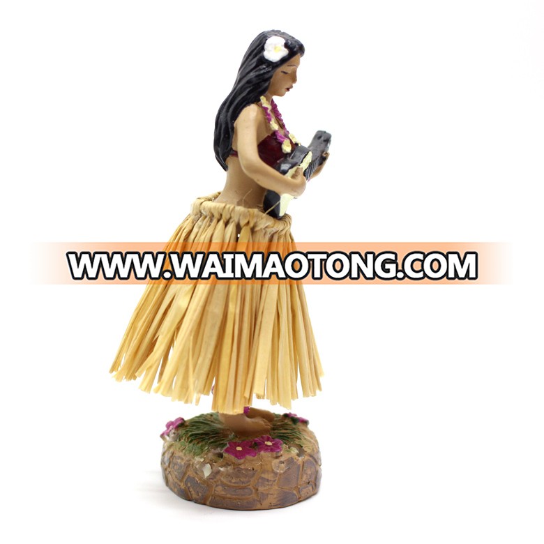 Hawaii miniature dashboard resin hula girl