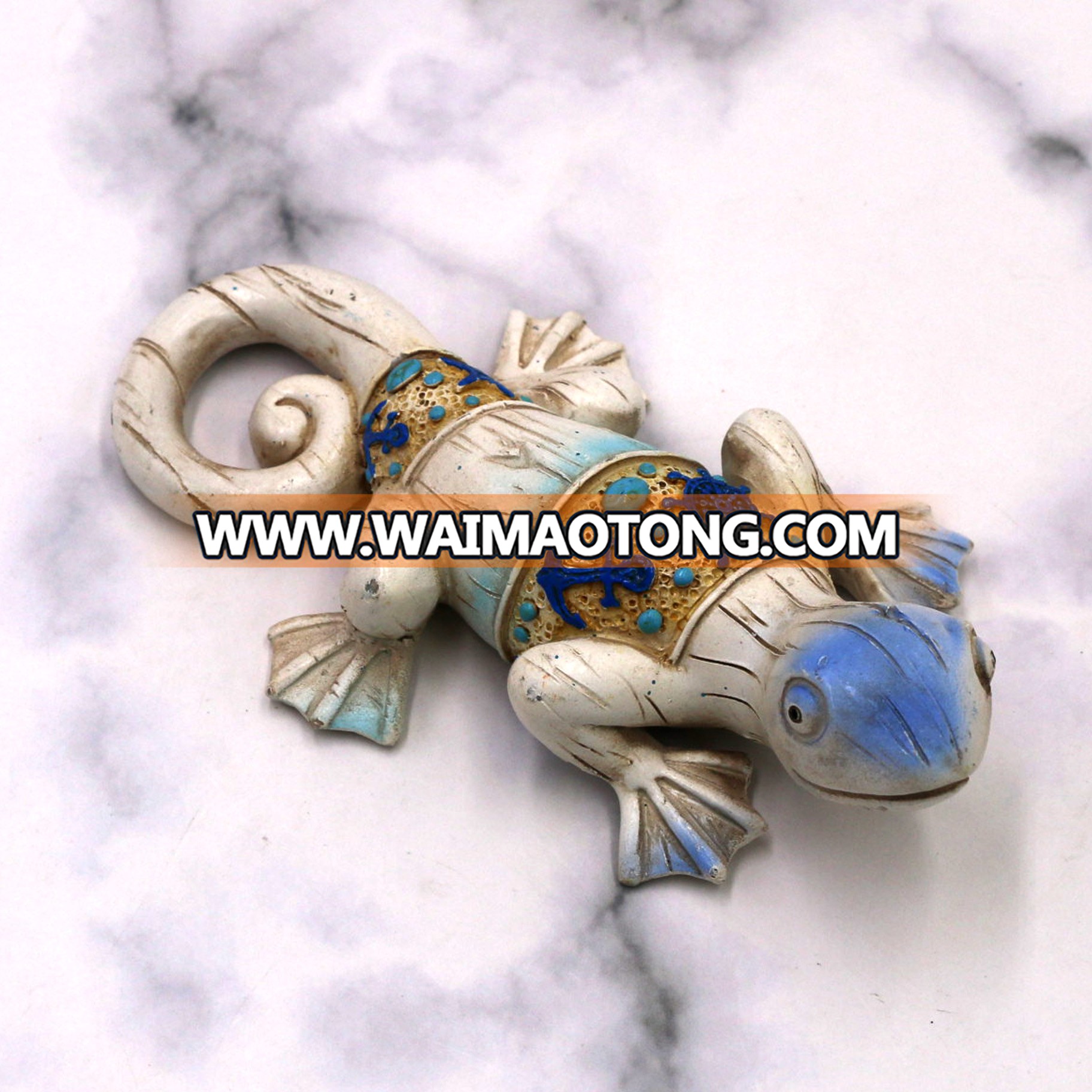 New Arrival Poly Resin Gecko Figurine Spain Souvenir