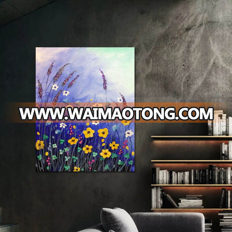 Beautiful flower canvas oil painting for living room home hotel cafe modern Wall Decoration