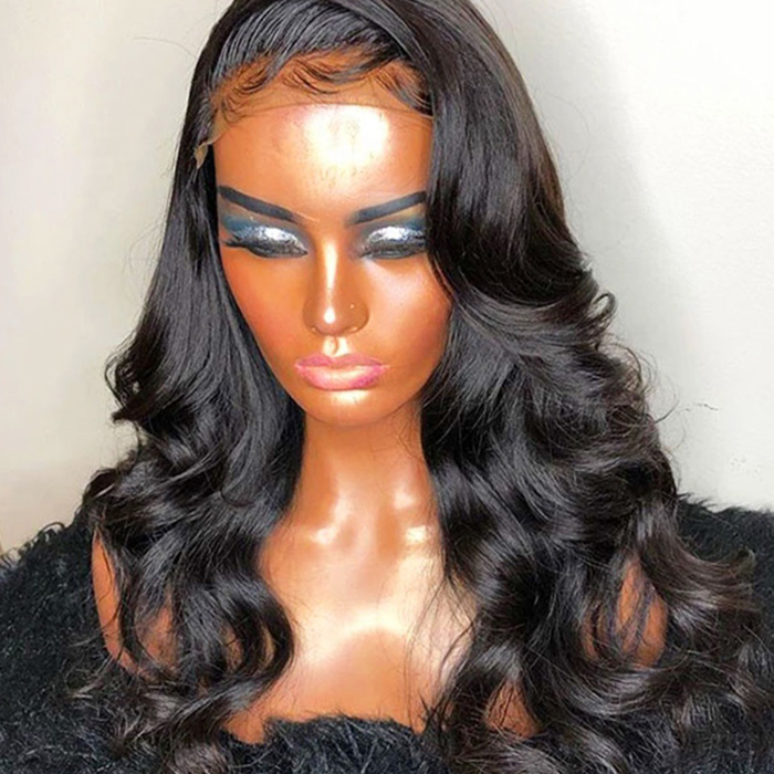 Wholesale Cuticle Aligned Unprocessed Vigrin Brazilian Human Hair Lace Front Wig 13x6 Pre Plucked Body Wavy Lace Frontal Wigs