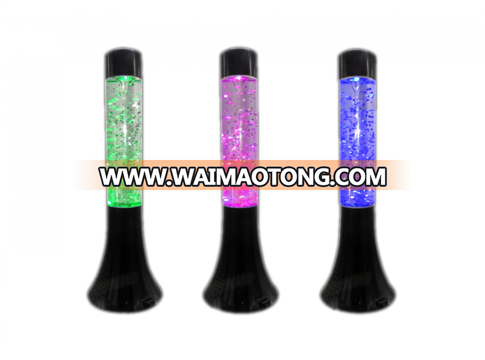 Novelty 14" Glitter light with bluetooth speaker