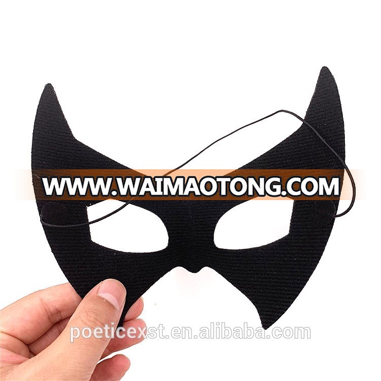 PoeticExst 6 designs Soft Plastic Mask Black Color Men and Women Masquerade Party Masks