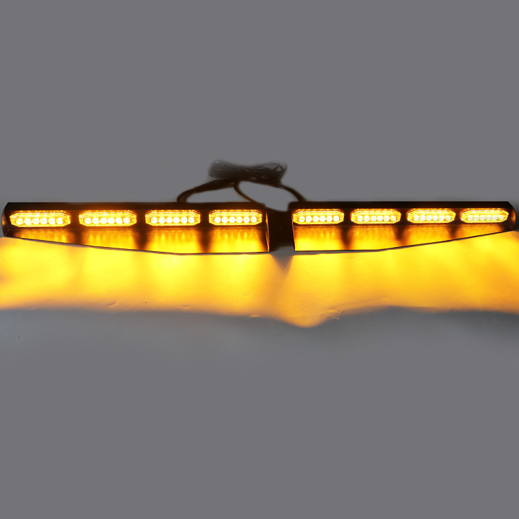 Dash deck lightbar with 12W black light for roadway signal