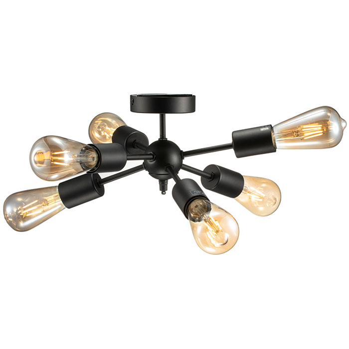 Nordic 6 head decor pendant lamp golden chrome ceiling light NS-125432G