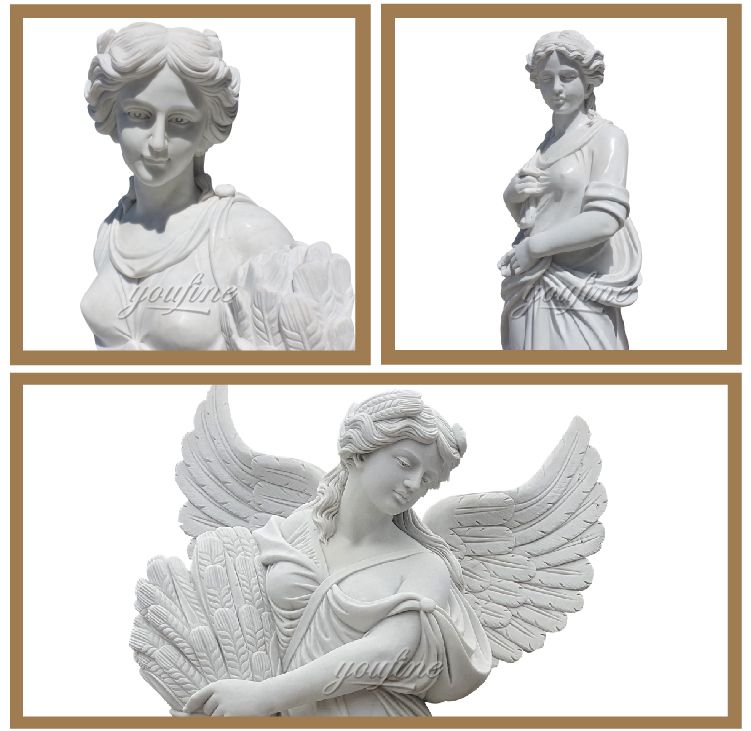 Classical Garden Large  White Marble Four Season Statue