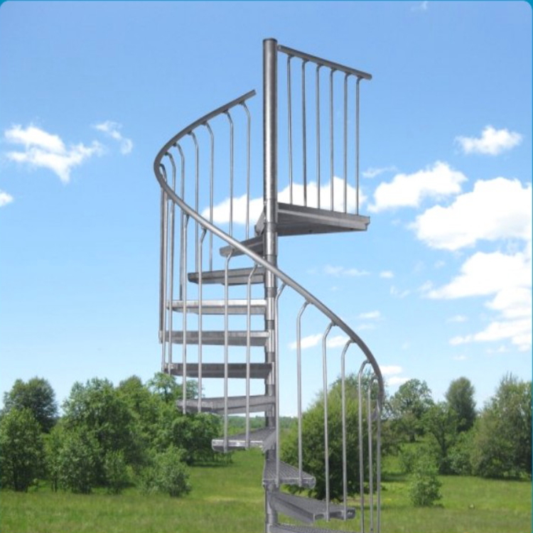 outdoor stainless steel spiral Stairs design