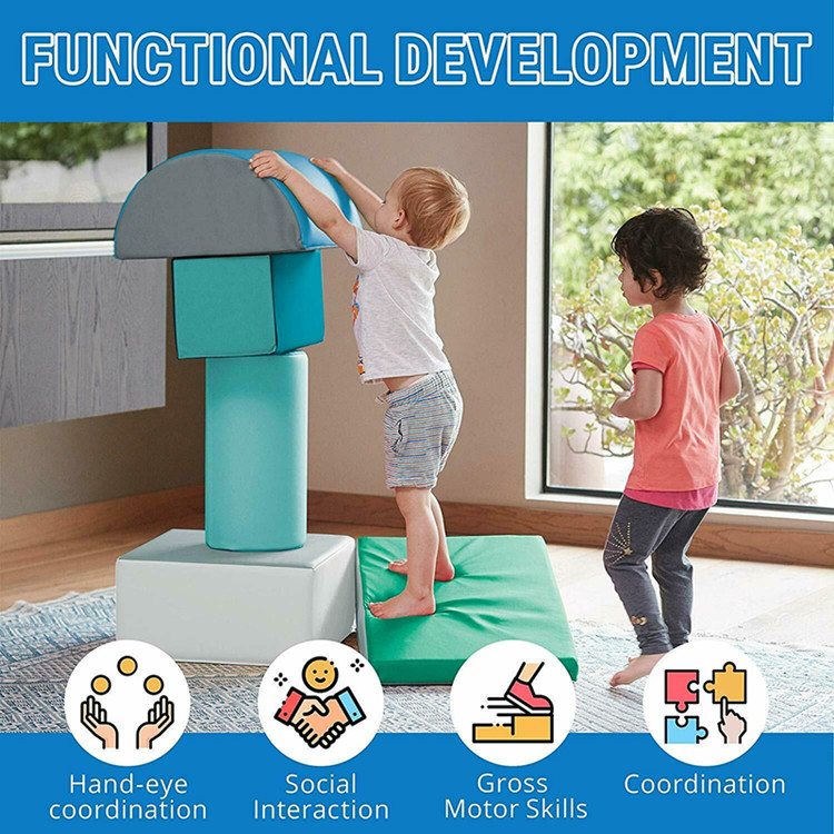 Climb and Crawl Foam Play Set for Toddlers and Preschoolers Kids Met